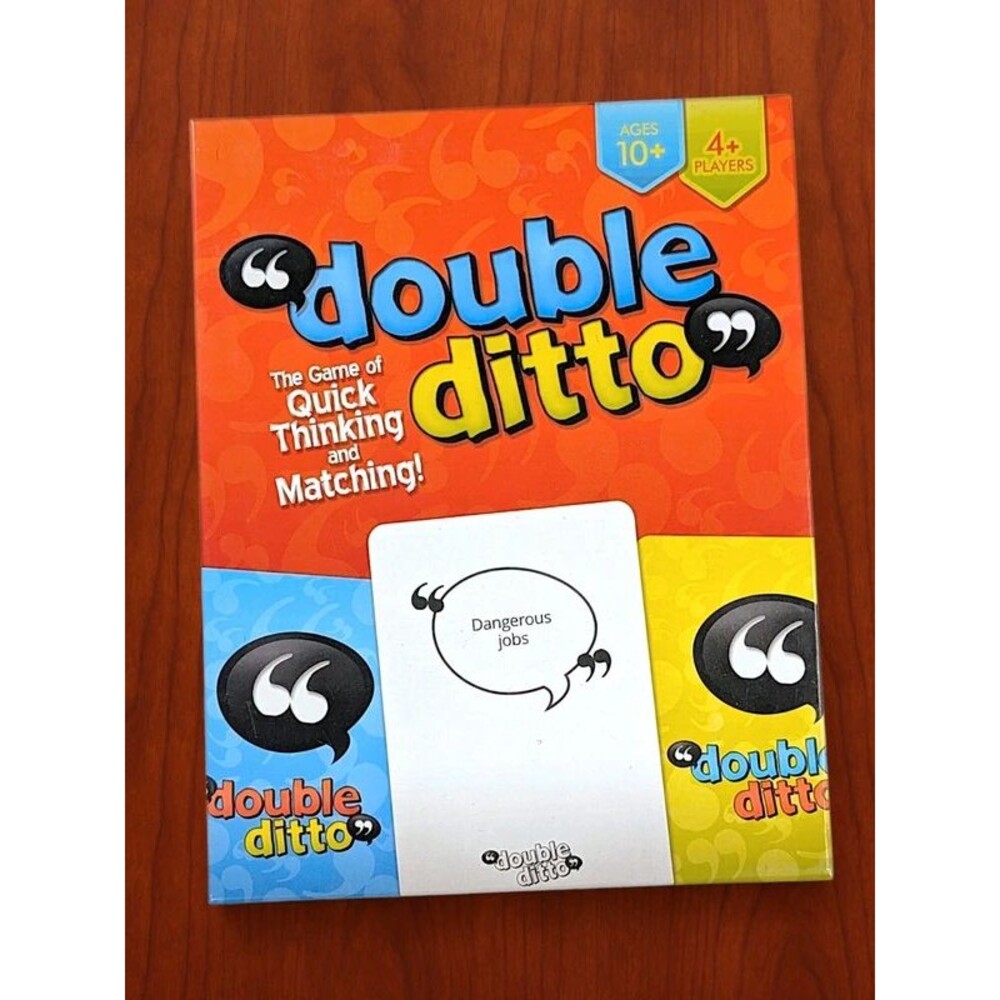Double Ditto Family Party Board Game Quick Thinking Matching 4+ Players Ages 10+